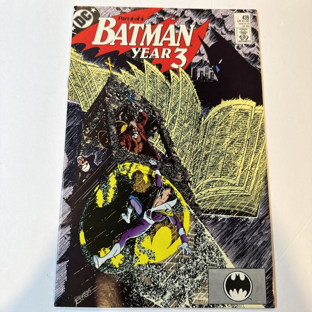 Batman #439 1989 DC Comics Marv Wolfman George Perez Year Three Part 4 Key Issue